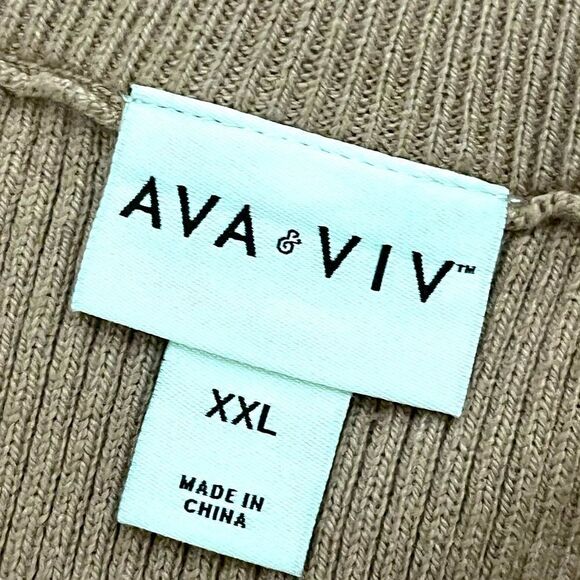 Ava & Viv Tan Ribbed Skirt Skirt, Size XXL, NWT - Picture 7 of 11